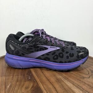 Brooks Ghost 14 Electric Cheetah Womens Black Size 9 Running Shoes 1203561B098